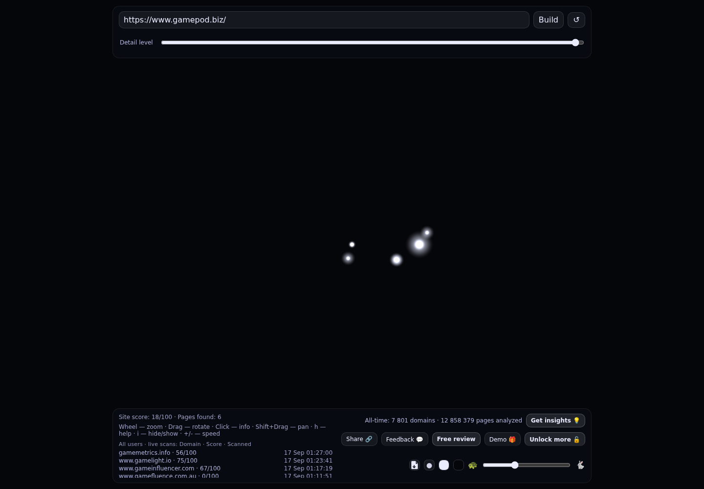 Gamepod &middot; RADAR_GRAPH