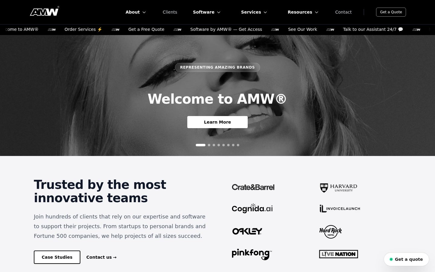 AMW &middot; HOMEPAGE_SCREENSHOT