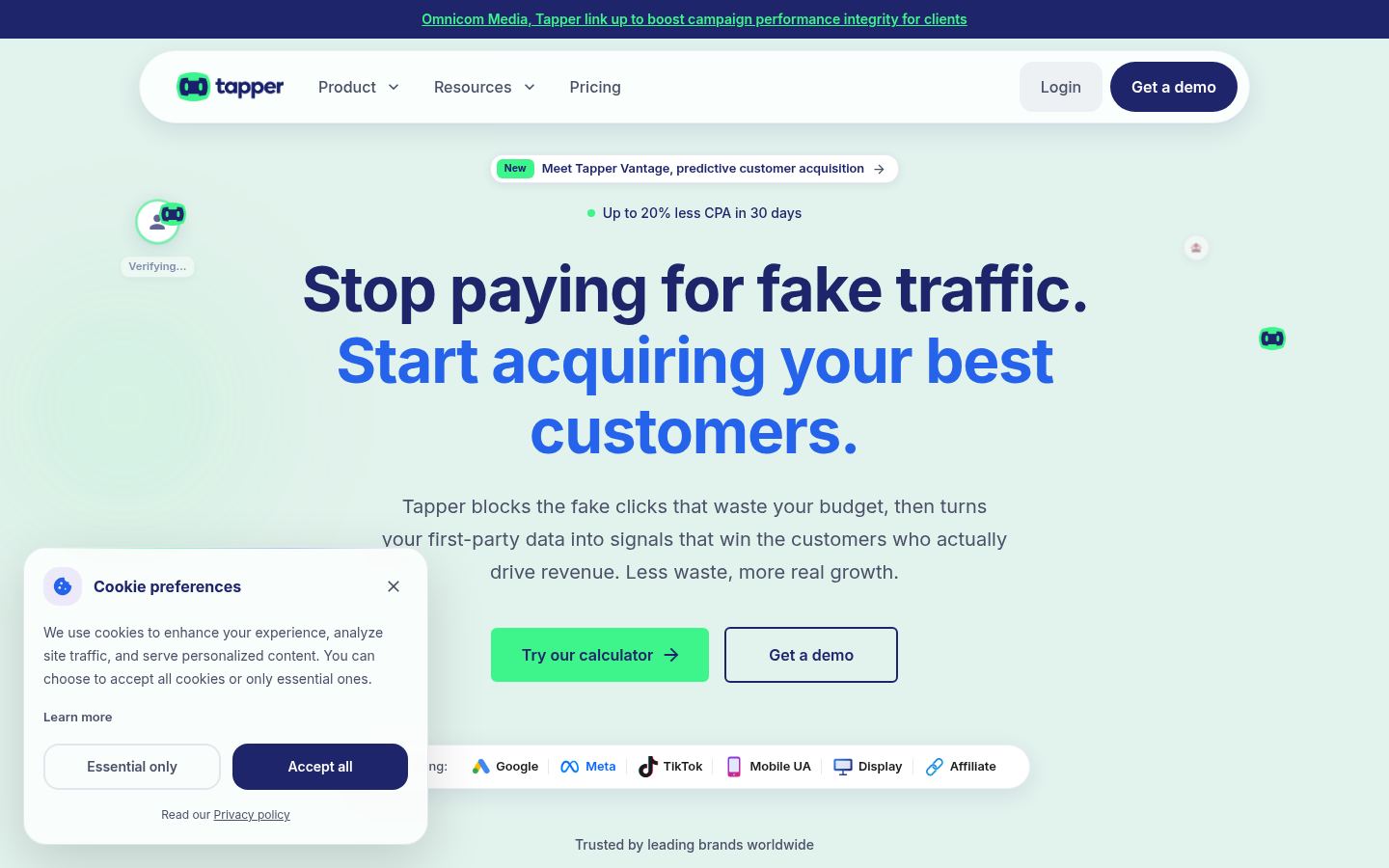 Tapper &middot; HOMEPAGE_SCREENSHOT