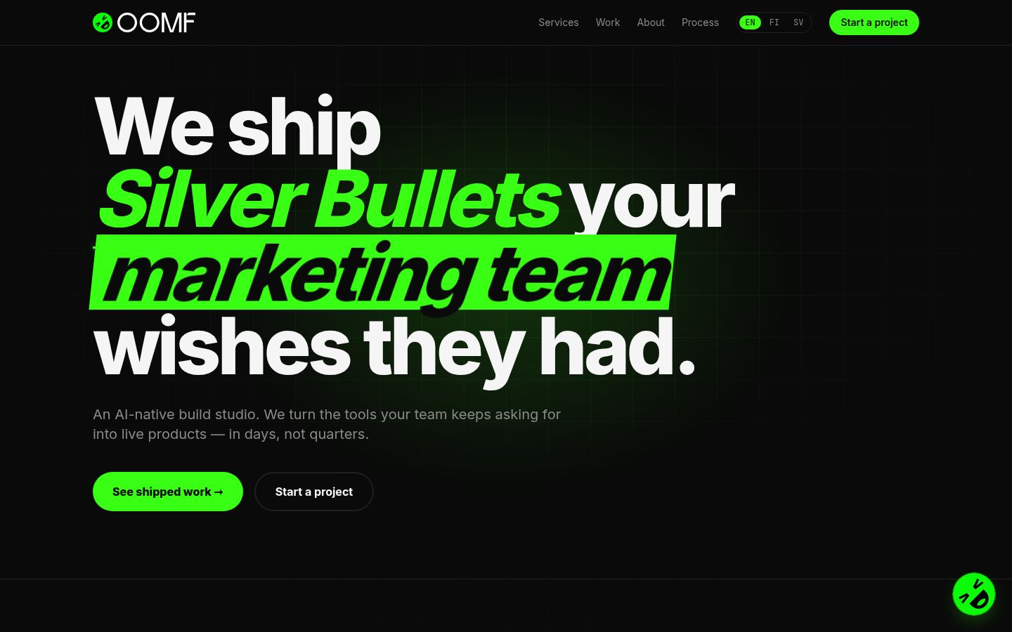 OOMF &middot; HOMEPAGE_SCREENSHOT