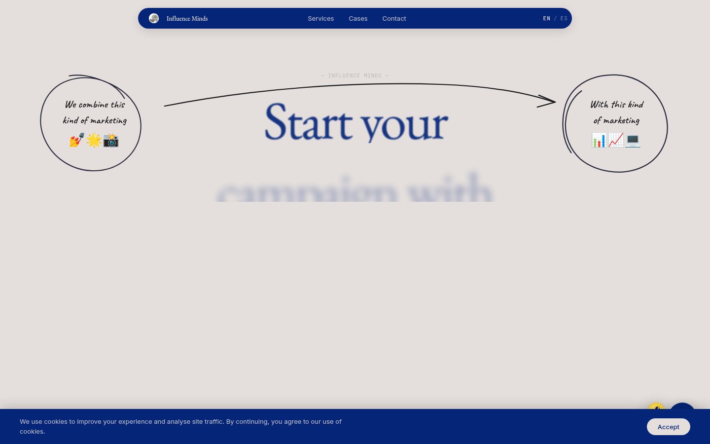 Influence Minds &middot; HOMEPAGE_SCREENSHOT