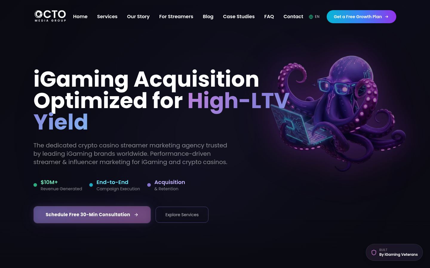 Octo Media Group &middot; HOMEPAGE_SCREENSHOT