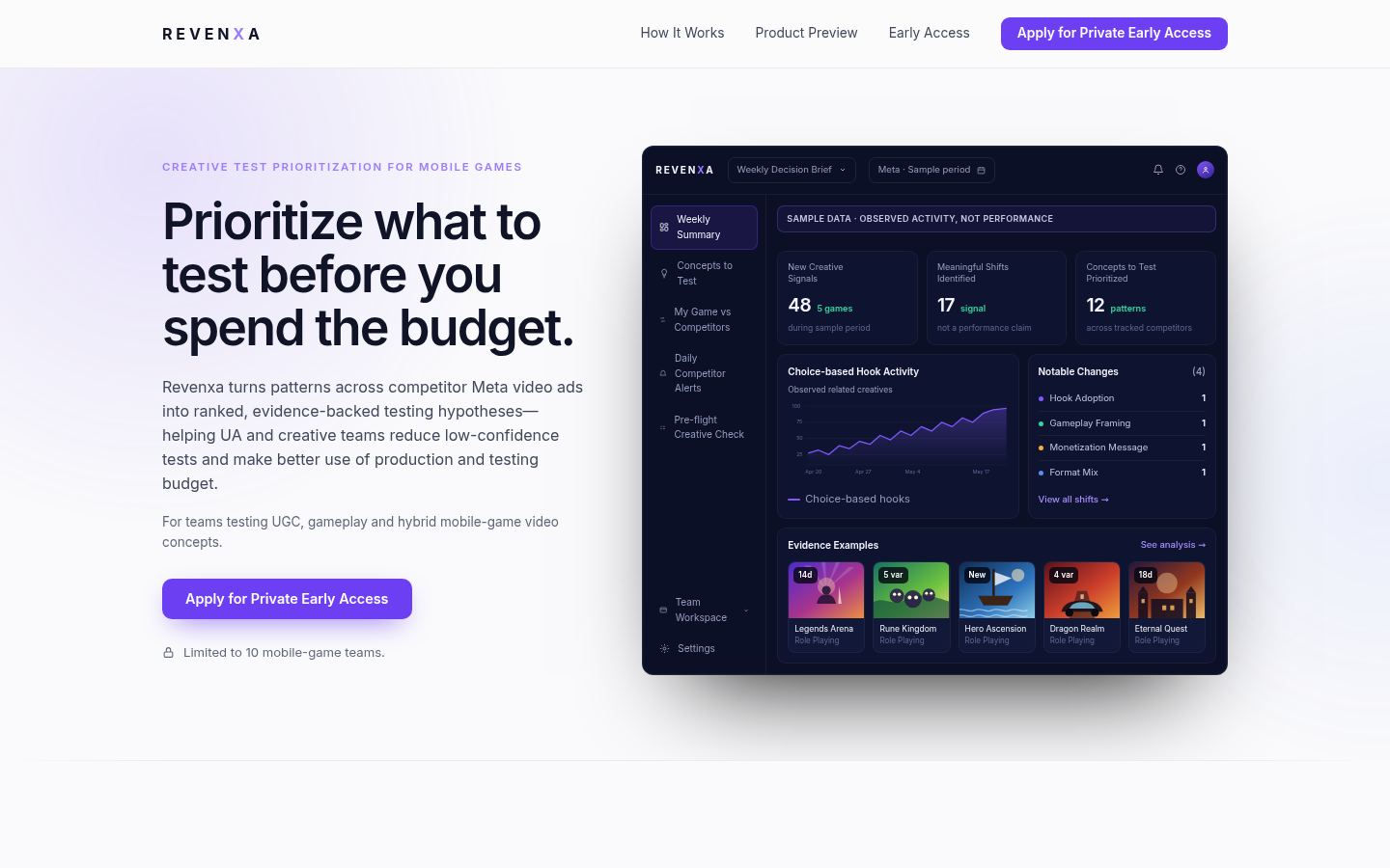 Revenxa &middot; HOMEPAGE_SCREENSHOT