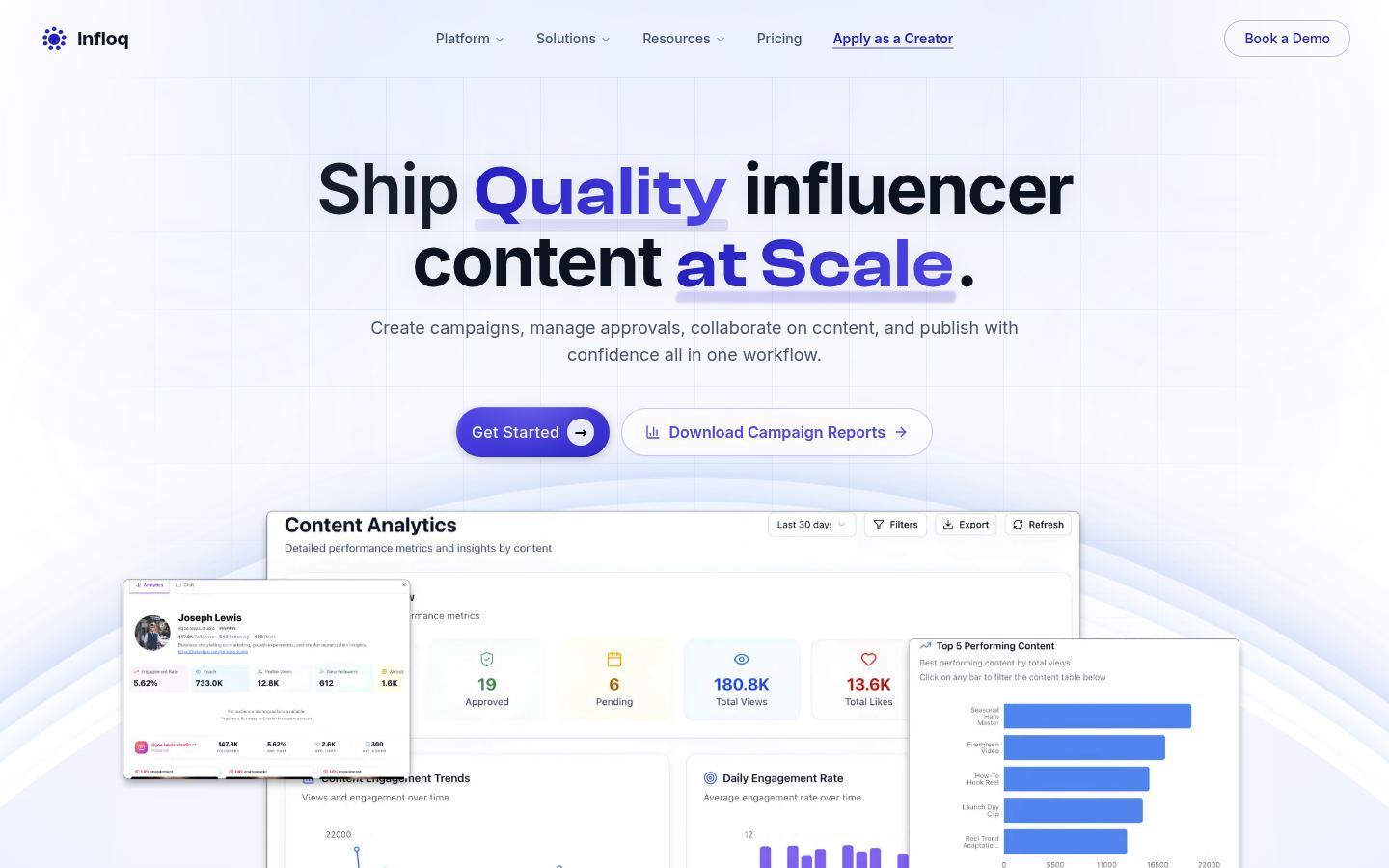 Infloq &middot; HOMEPAGE_SCREENSHOT