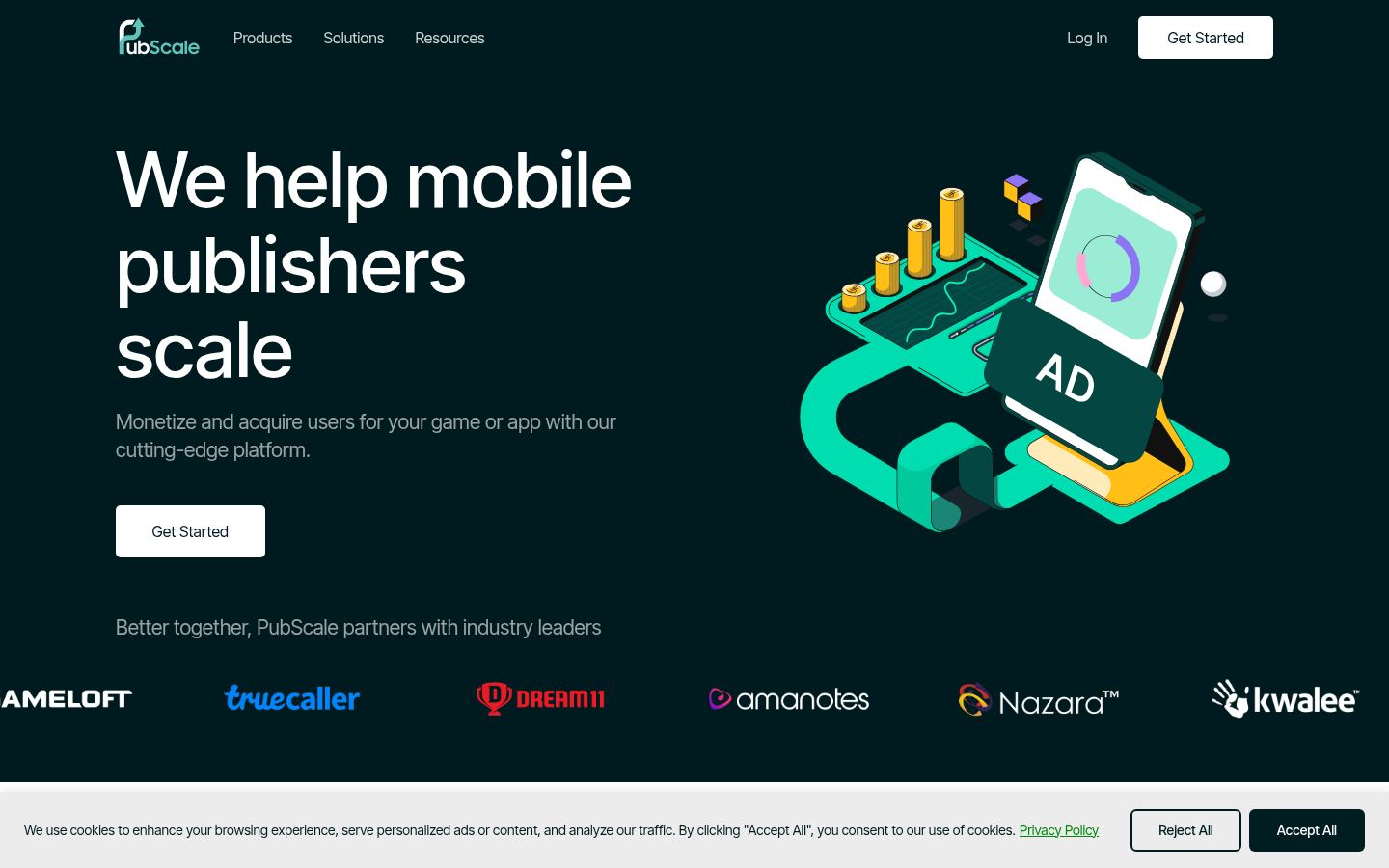 PubScale &middot; HOMEPAGE_SCREENSHOT