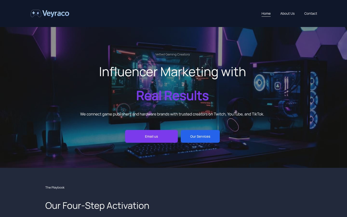 Veyraco &middot; HOMEPAGE_SCREENSHOT