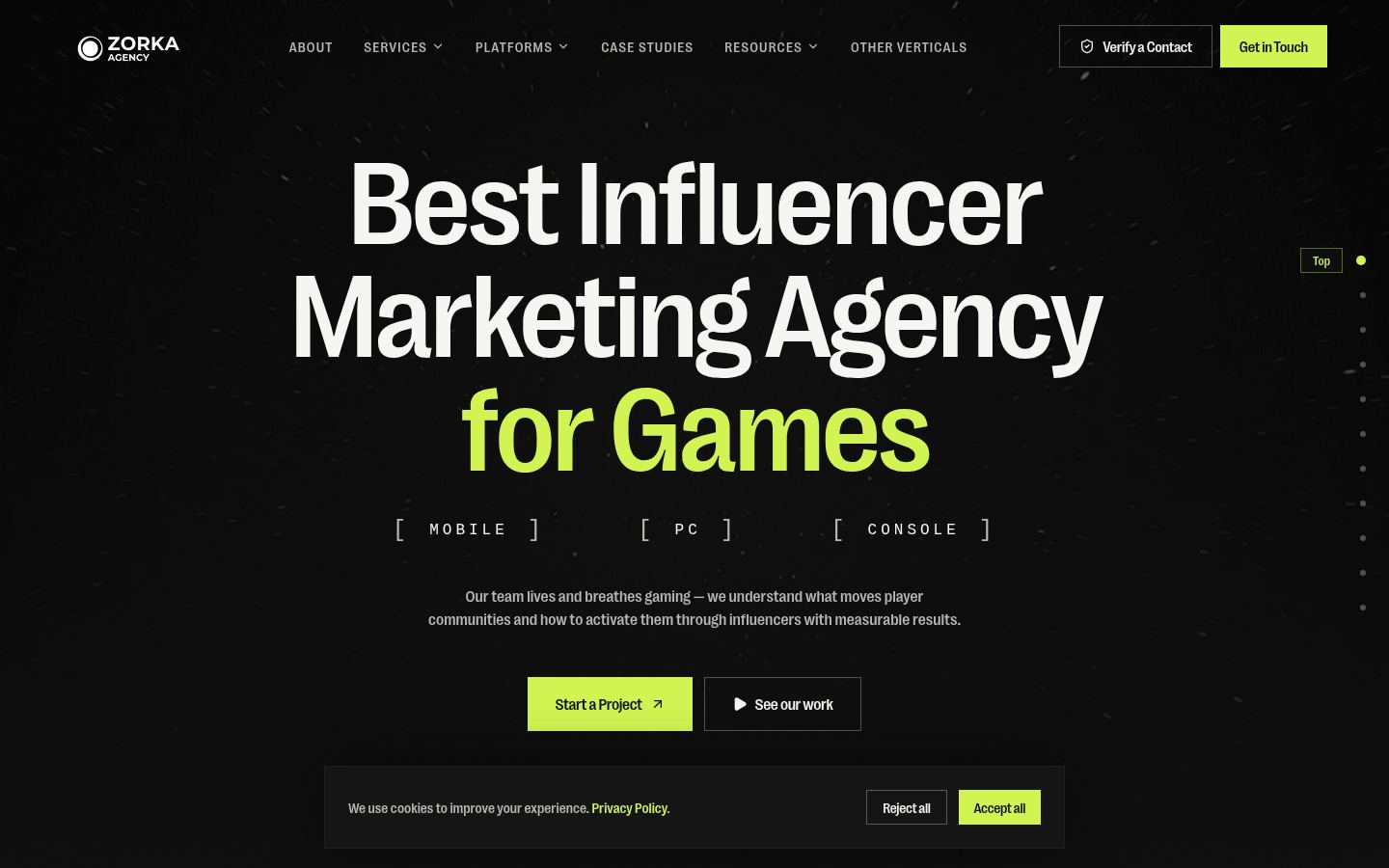 Zorka.Agency &middot; HOMEPAGE_SCREENSHOT