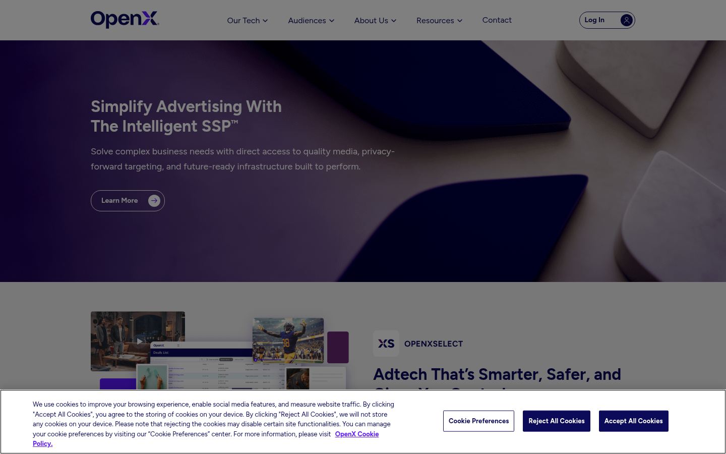 OpenX &middot; HOMEPAGE_SCREENSHOT