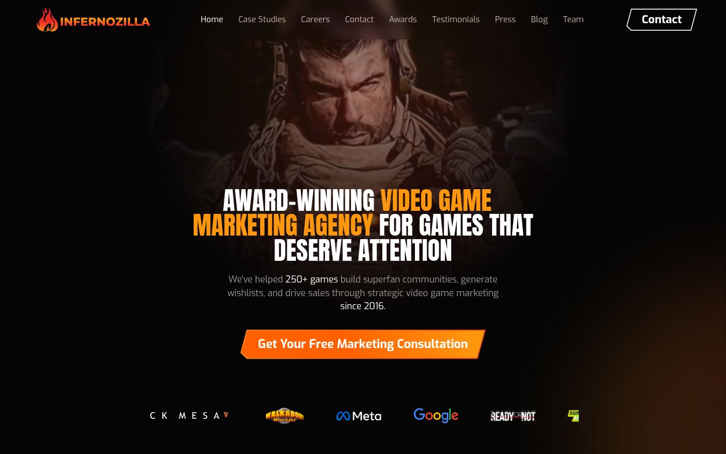 Infernozilla LLC &middot; HOMEPAGE_SCREENSHOT
