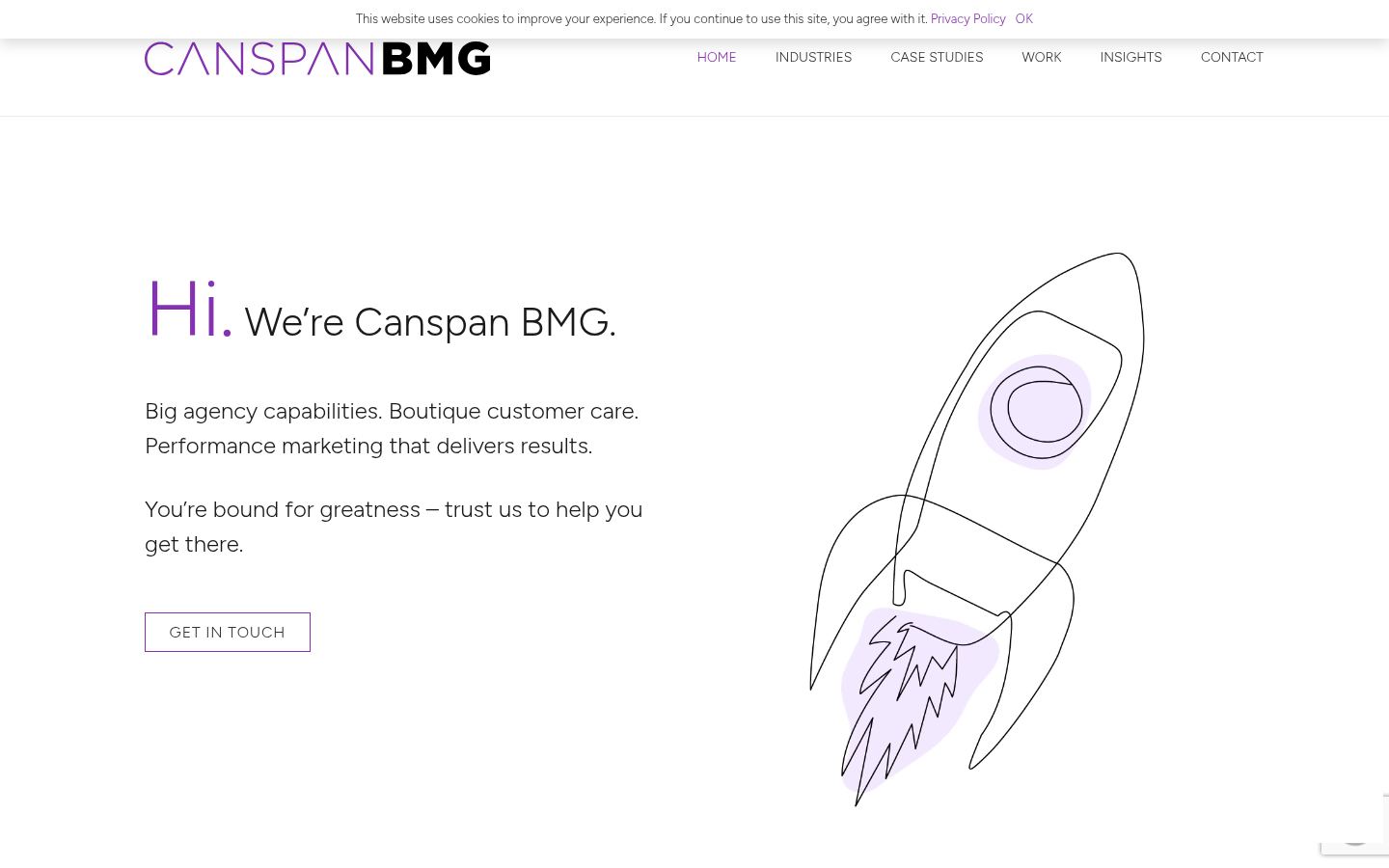 Canspan BMG &middot; HOMEPAGE_SCREENSHOT