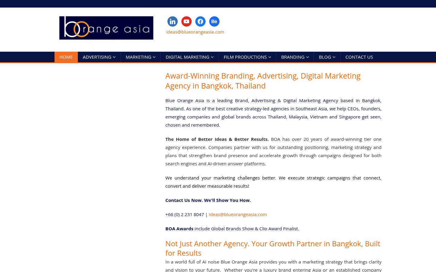 Blue Orange Asia &middot; HOMEPAGE_SCREENSHOT