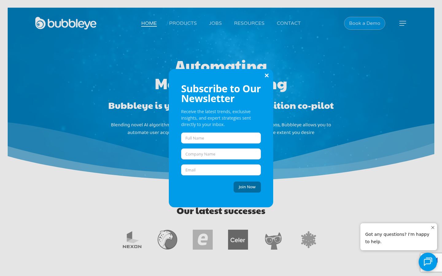 BUBBLEYE &middot; HOMEPAGE_SCREENSHOT