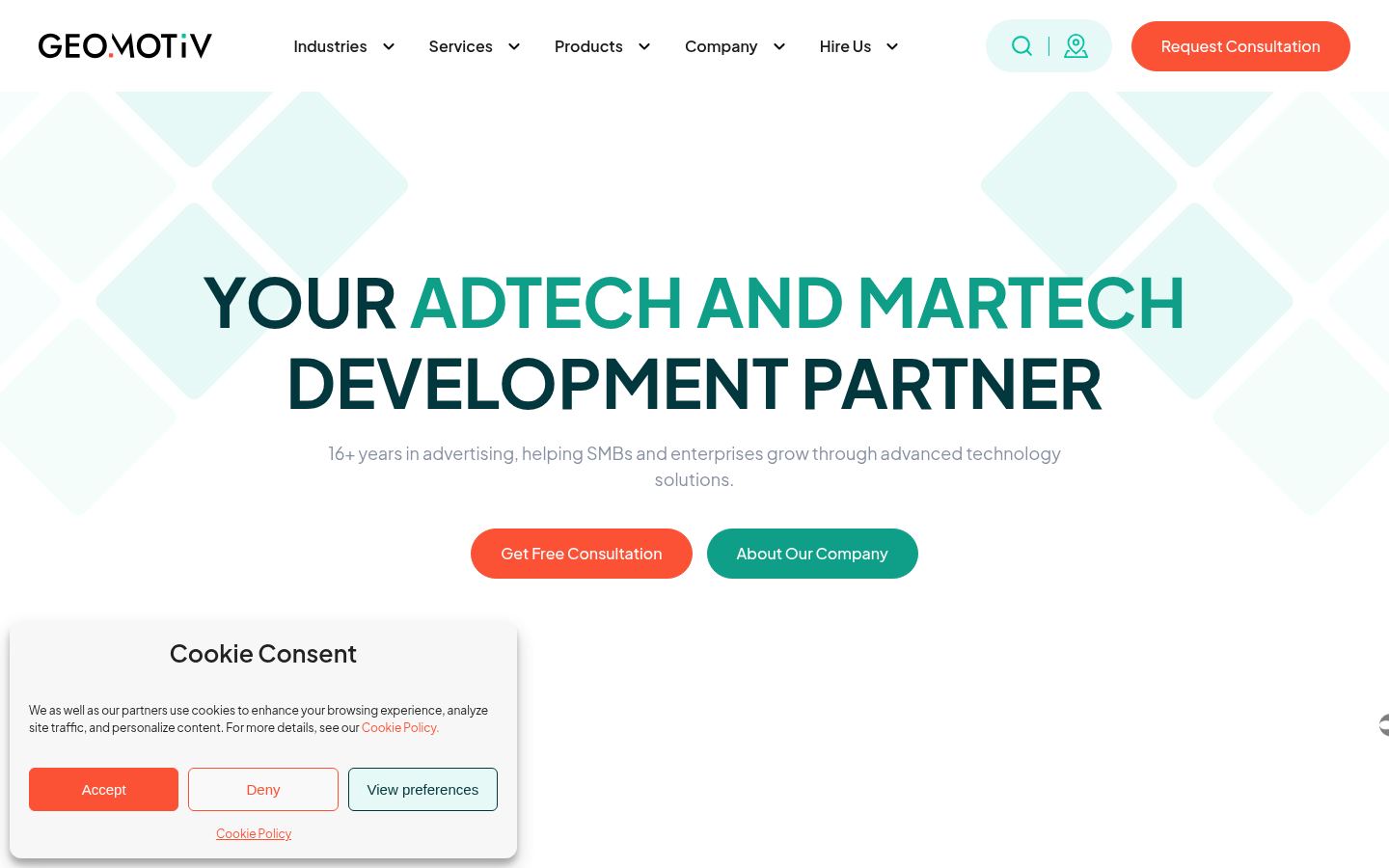 Geomotiv &middot; HOMEPAGE_SCREENSHOT