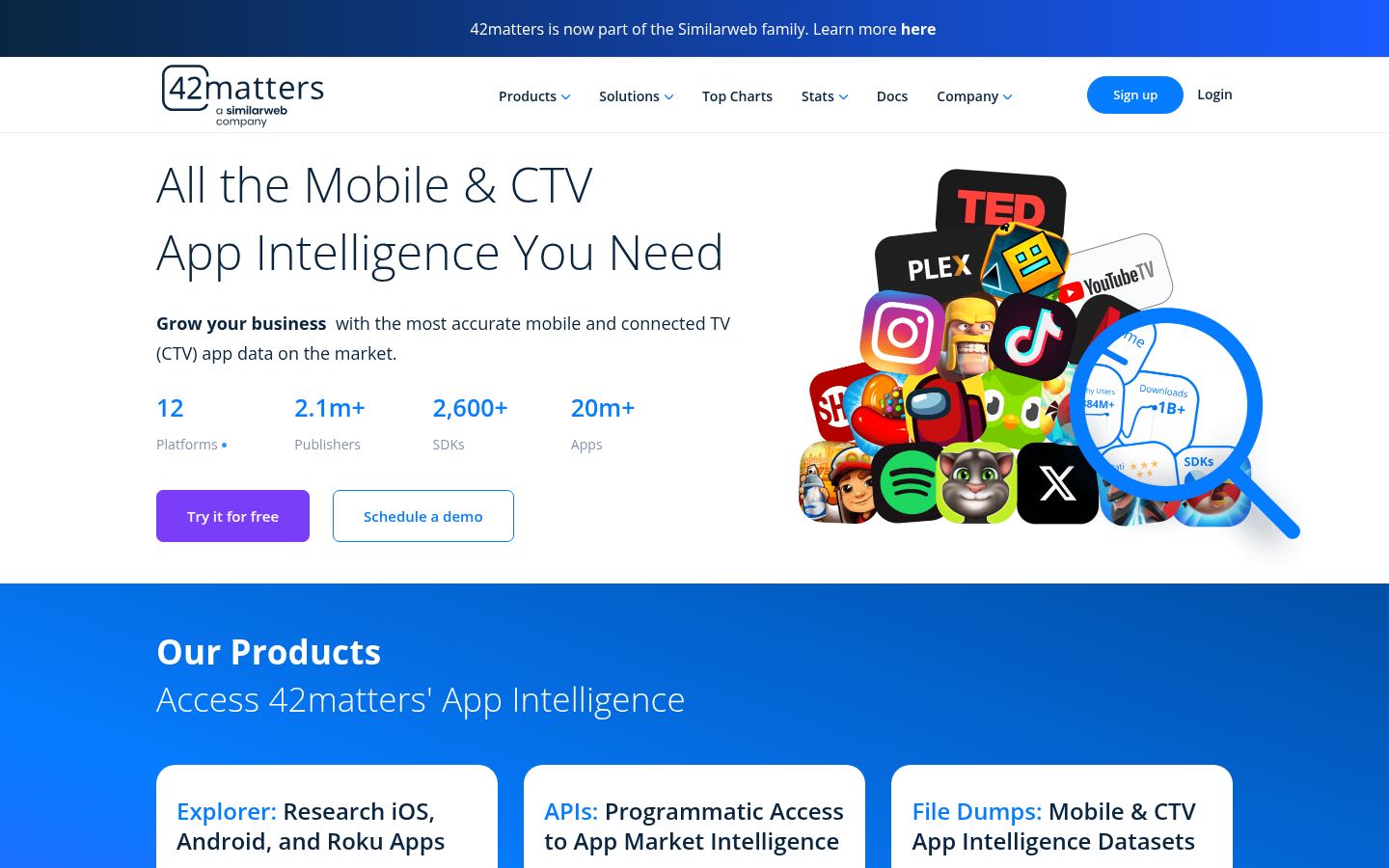 42matters &middot; HOMEPAGE_SCREENSHOT