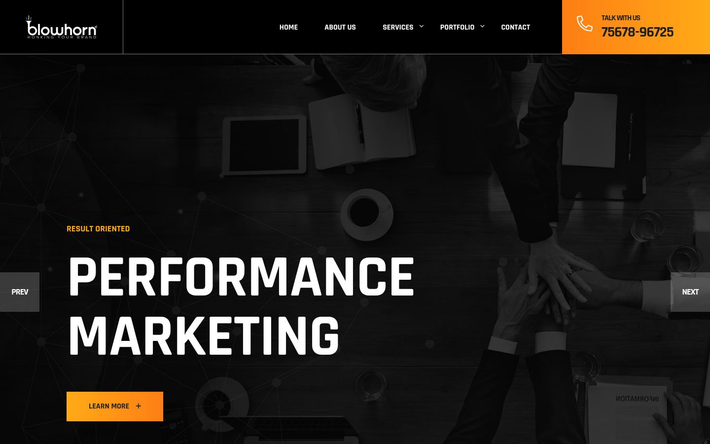 Blow Horn Media &middot; HOMEPAGE_SCREENSHOT
