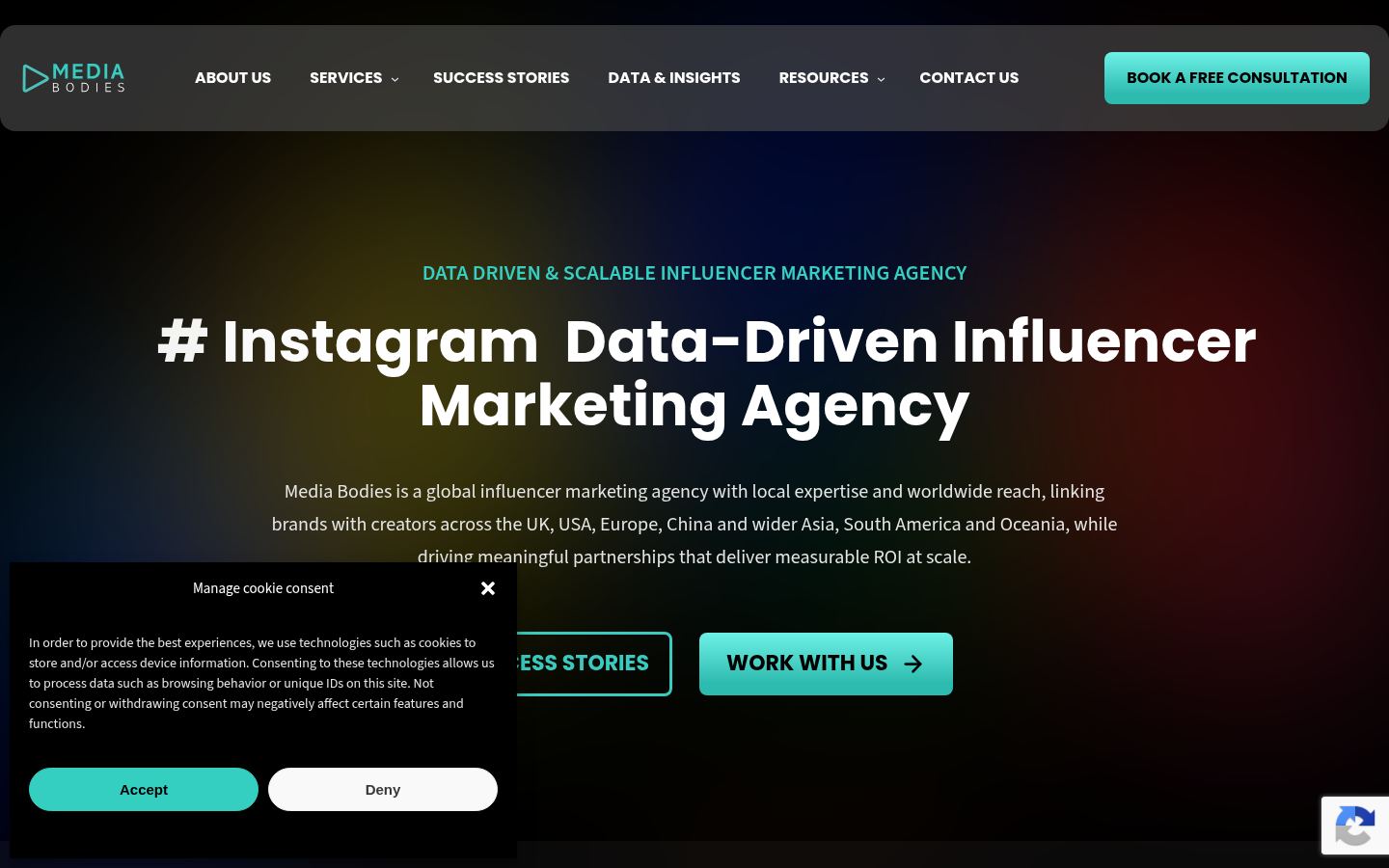 Award Winning, Data Driven Influencer Marketing Agency &middot; HOMEPAGE_SCREENSHOT