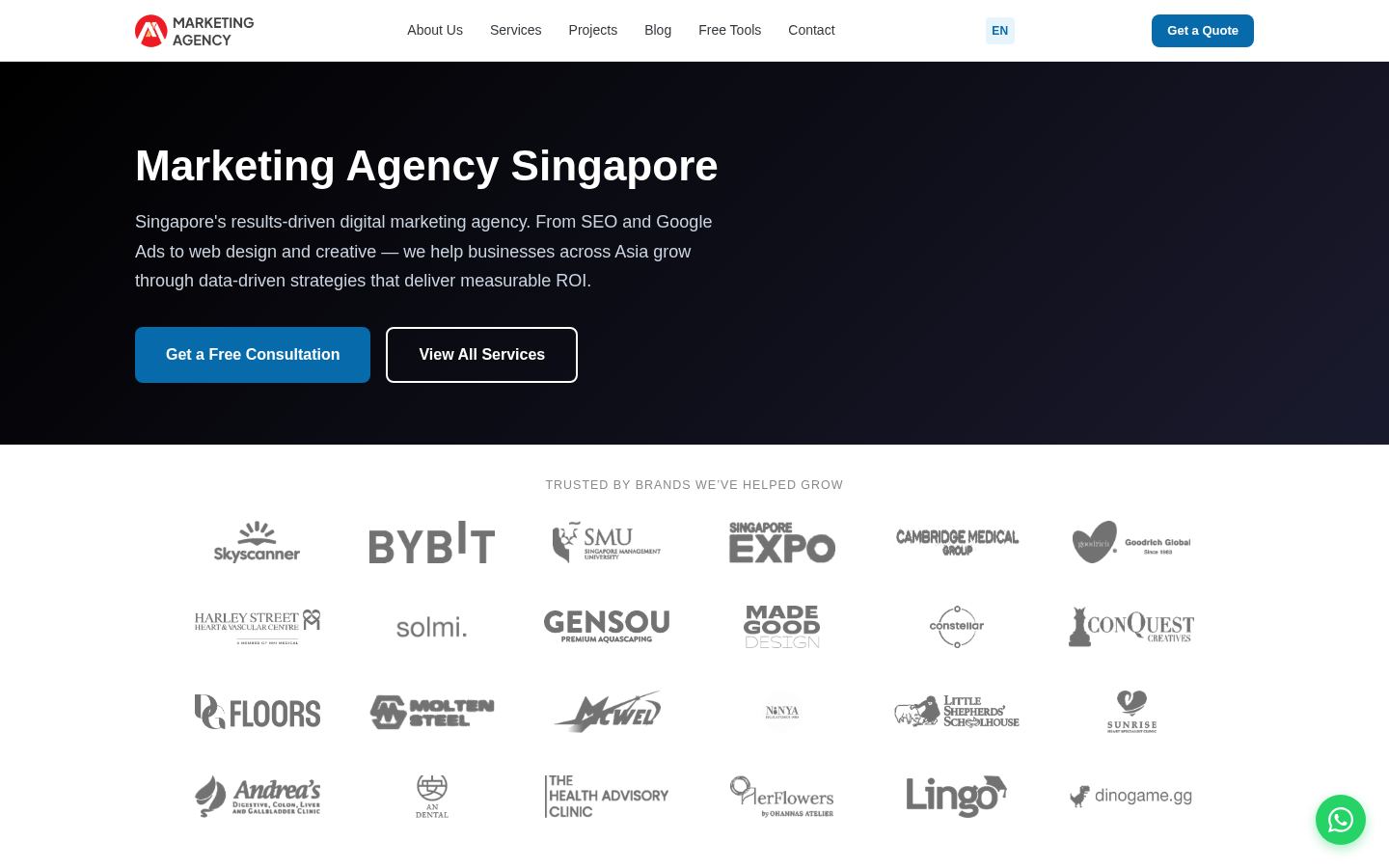 Marketing Agency Singapore &middot; HOMEPAGE_SCREENSHOT