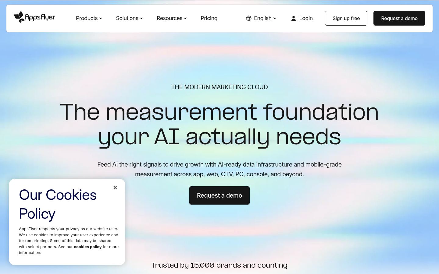 AppsFlyer &middot; HOMEPAGE_SCREENSHOT