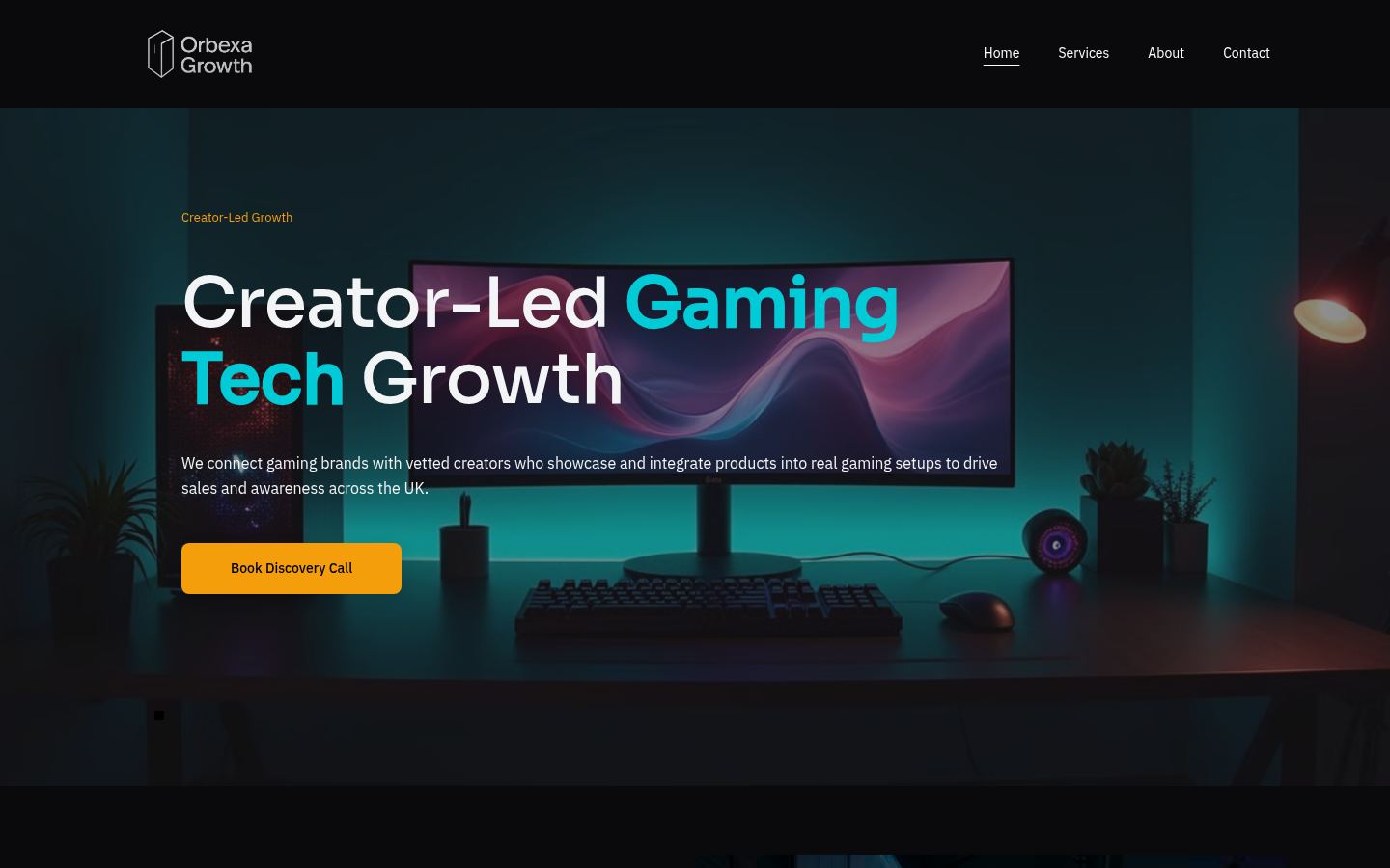 Orbexa Growth &middot; HOMEPAGE_SCREENSHOT