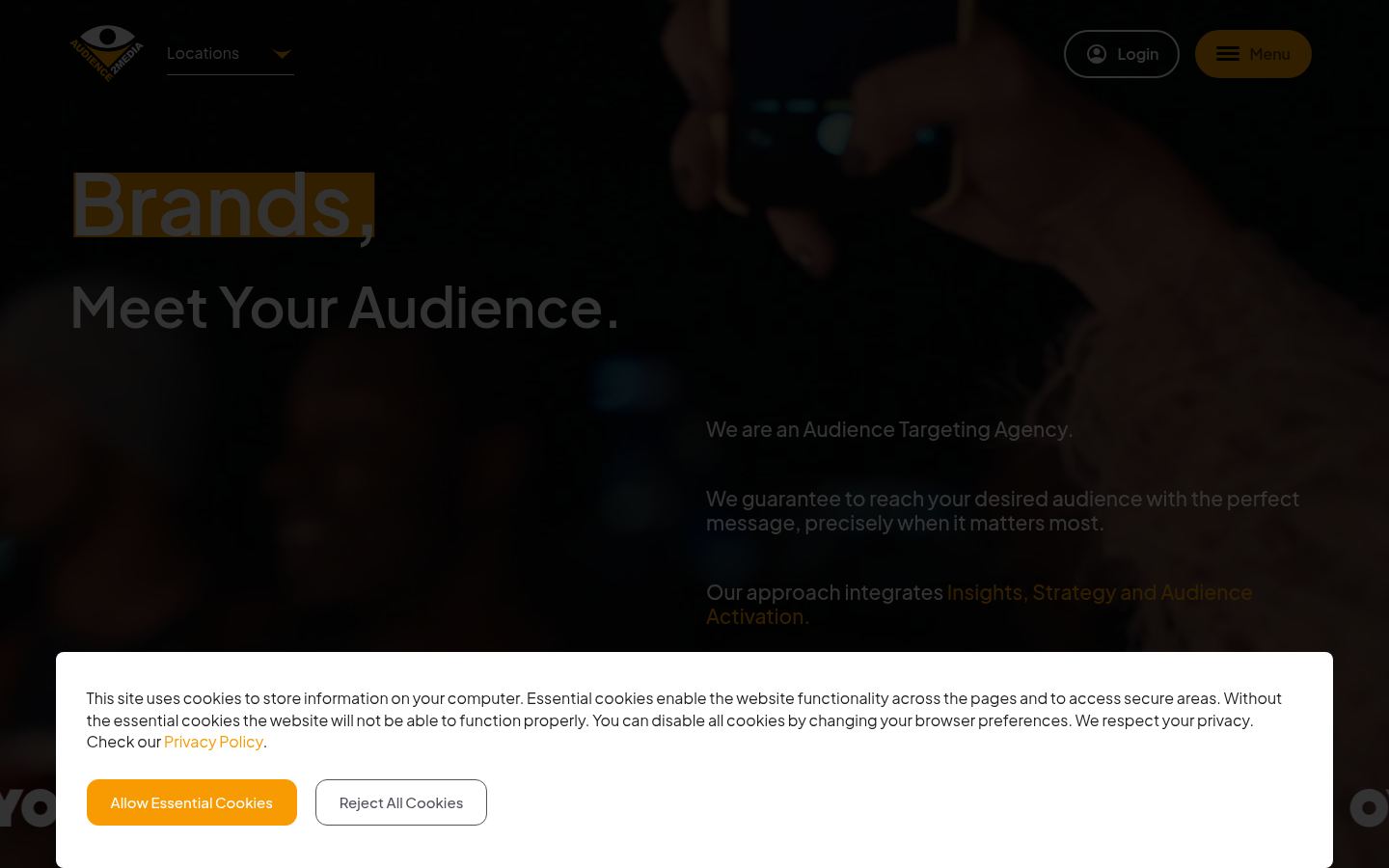 Audience2Media, innovative and truly bespoke approach to ... &middot; HOMEPAGE_SCREENSHOT