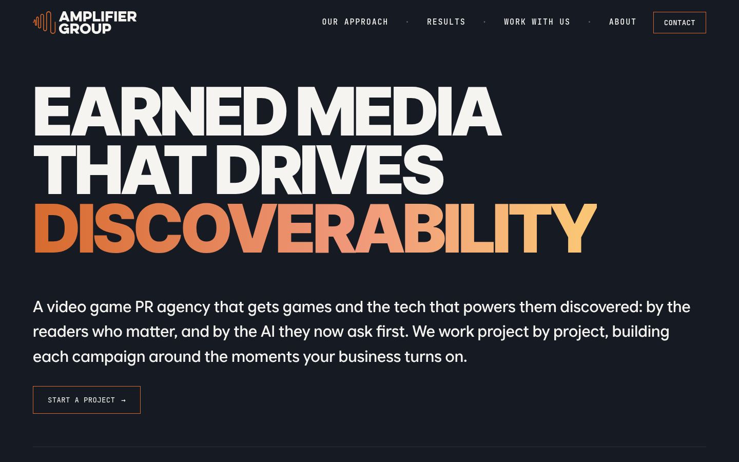 The Amplifier Group &middot; HOMEPAGE_SCREENSHOT