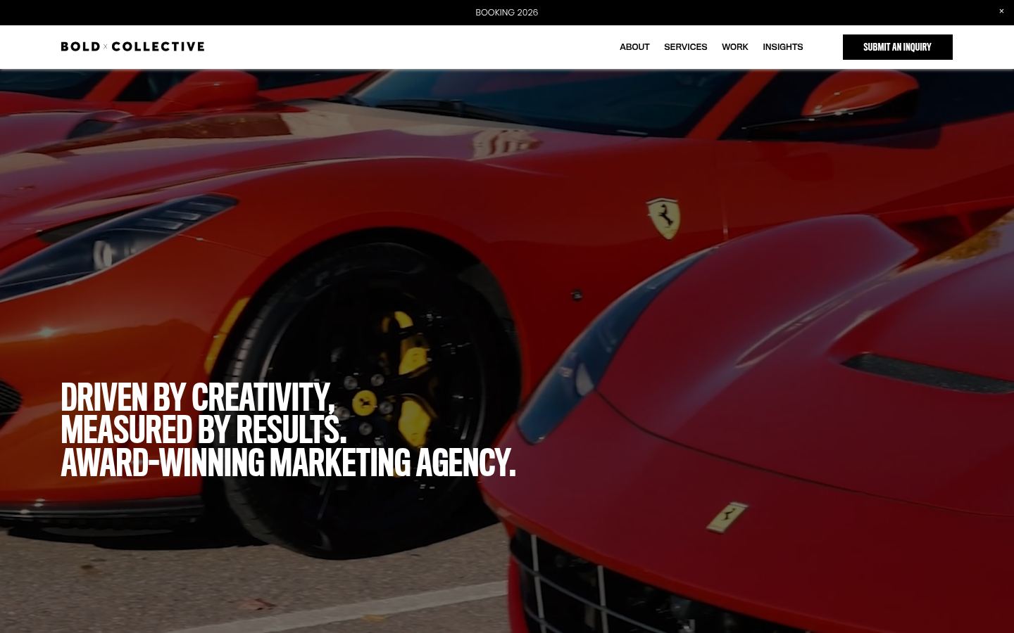 BOLD x COLLECTIVE &middot; HOMEPAGE_SCREENSHOT