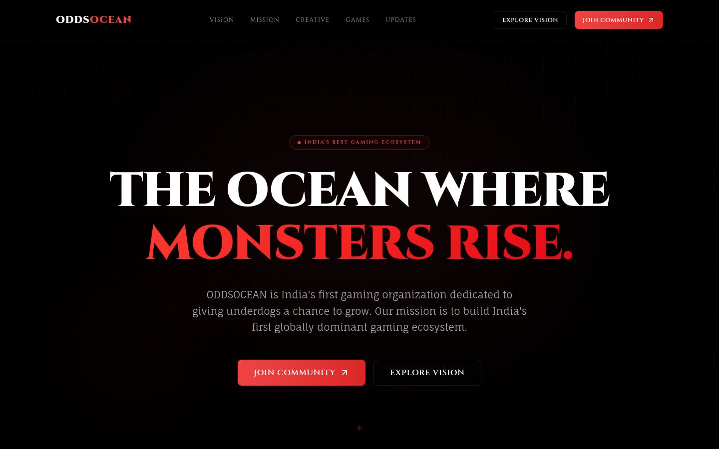 ODDSOCEAN &middot; HOMEPAGE_SCREENSHOT