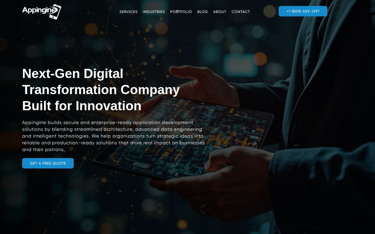 Appingine &middot; HOMEPAGE_SCREENSHOT