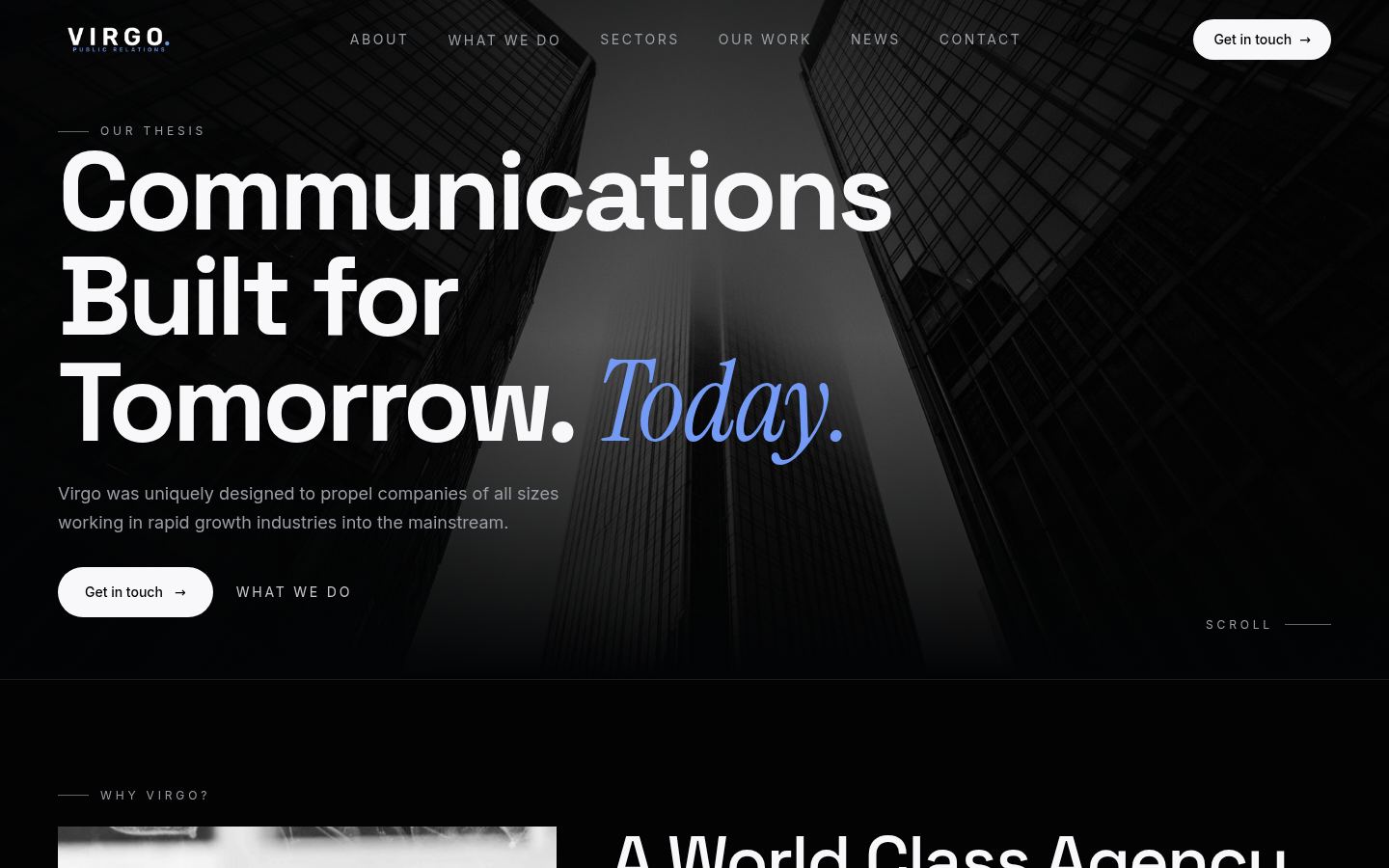 Virgo PR &middot; HOMEPAGE_SCREENSHOT