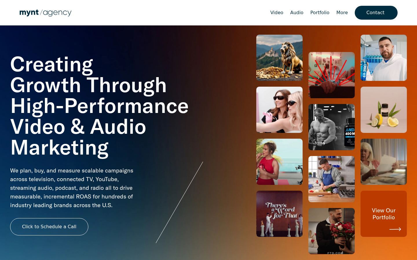 Mynt Agency &middot; HOMEPAGE_SCREENSHOT