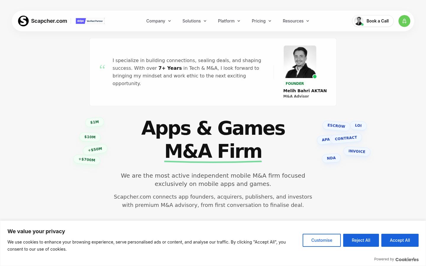 Scapcher.com &middot; HOMEPAGE_SCREENSHOT