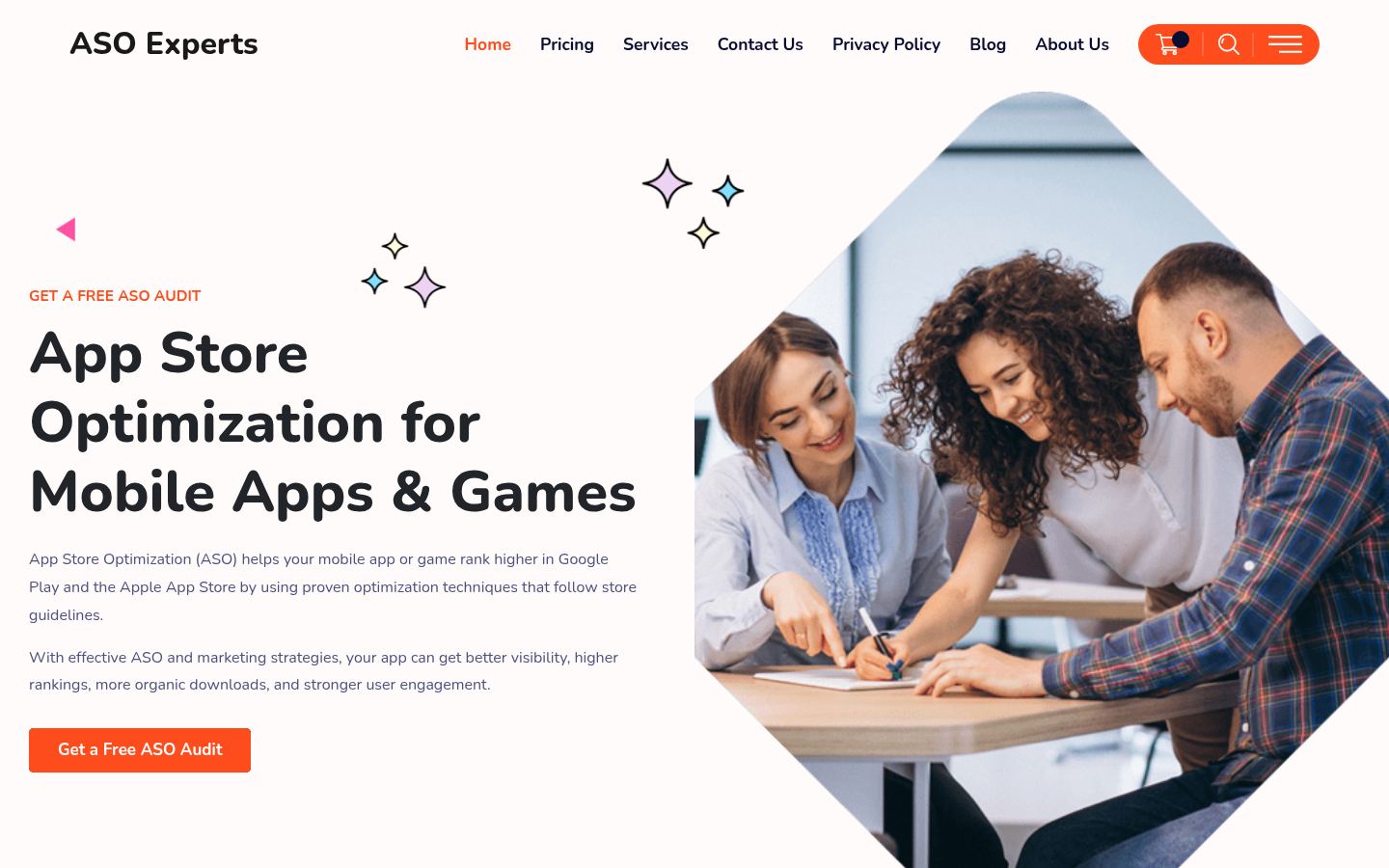 ASO Experts &middot; HOMEPAGE_SCREENSHOT