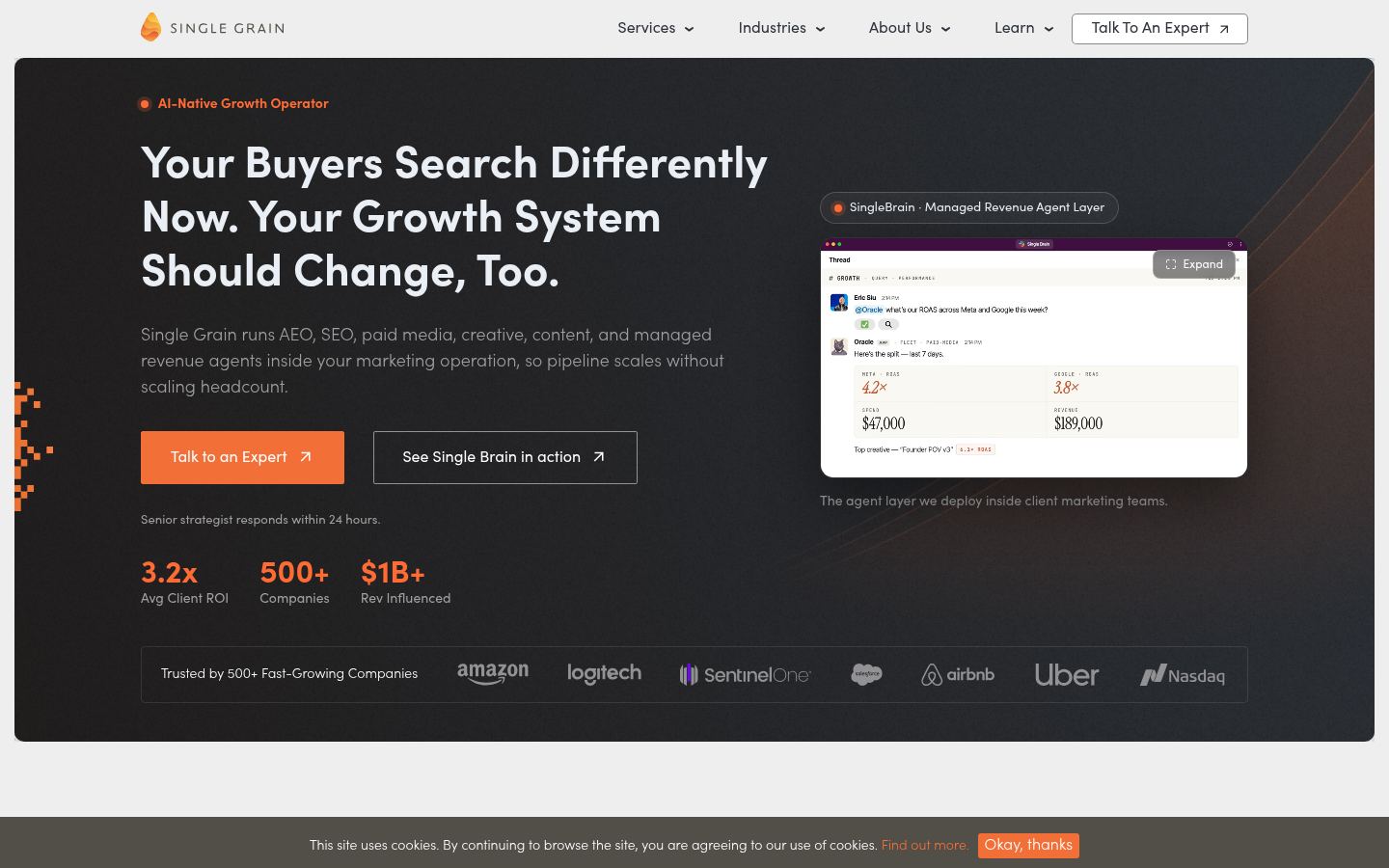 Single Grain &middot; HOMEPAGE_SCREENSHOT