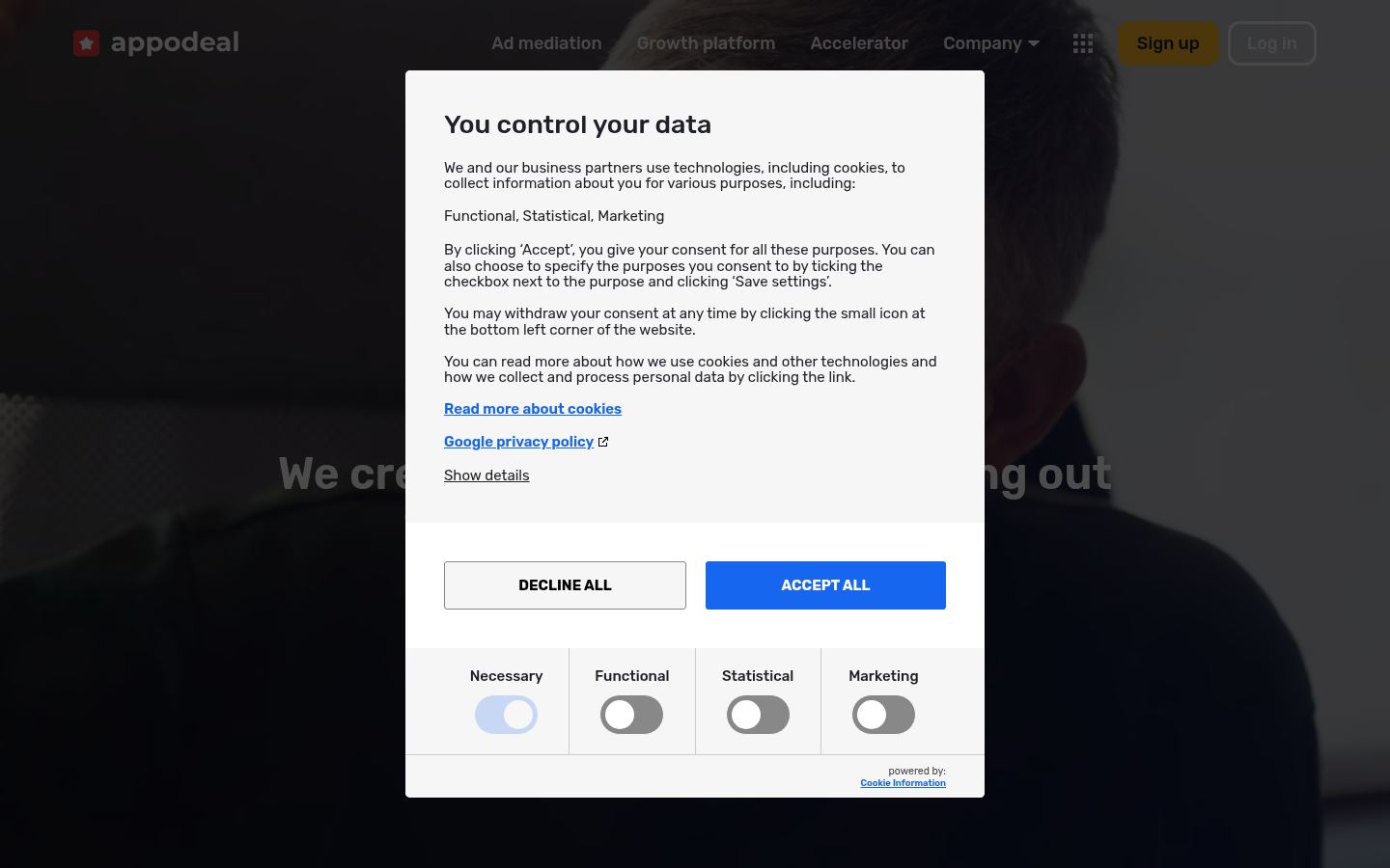 Appodeal &middot; HOMEPAGE_SCREENSHOT