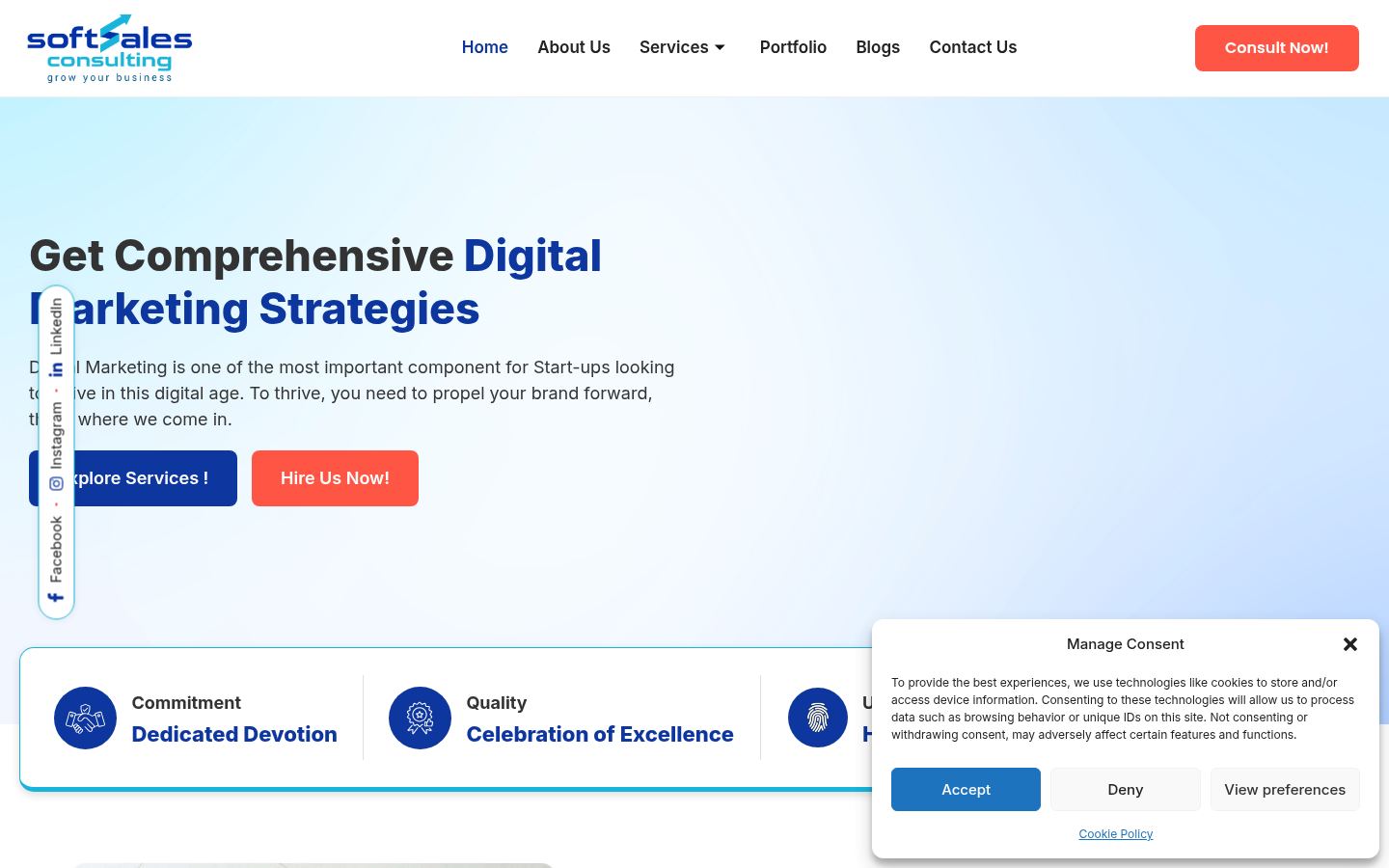 Softsales Consulting LLP · HOMEPAGE_SCREENSHOT