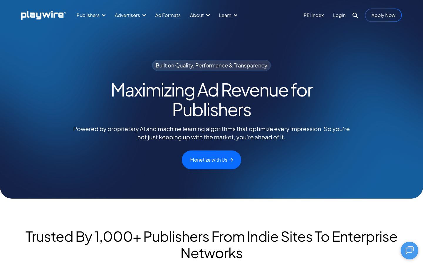Playwire &middot; HOMEPAGE_SCREENSHOT