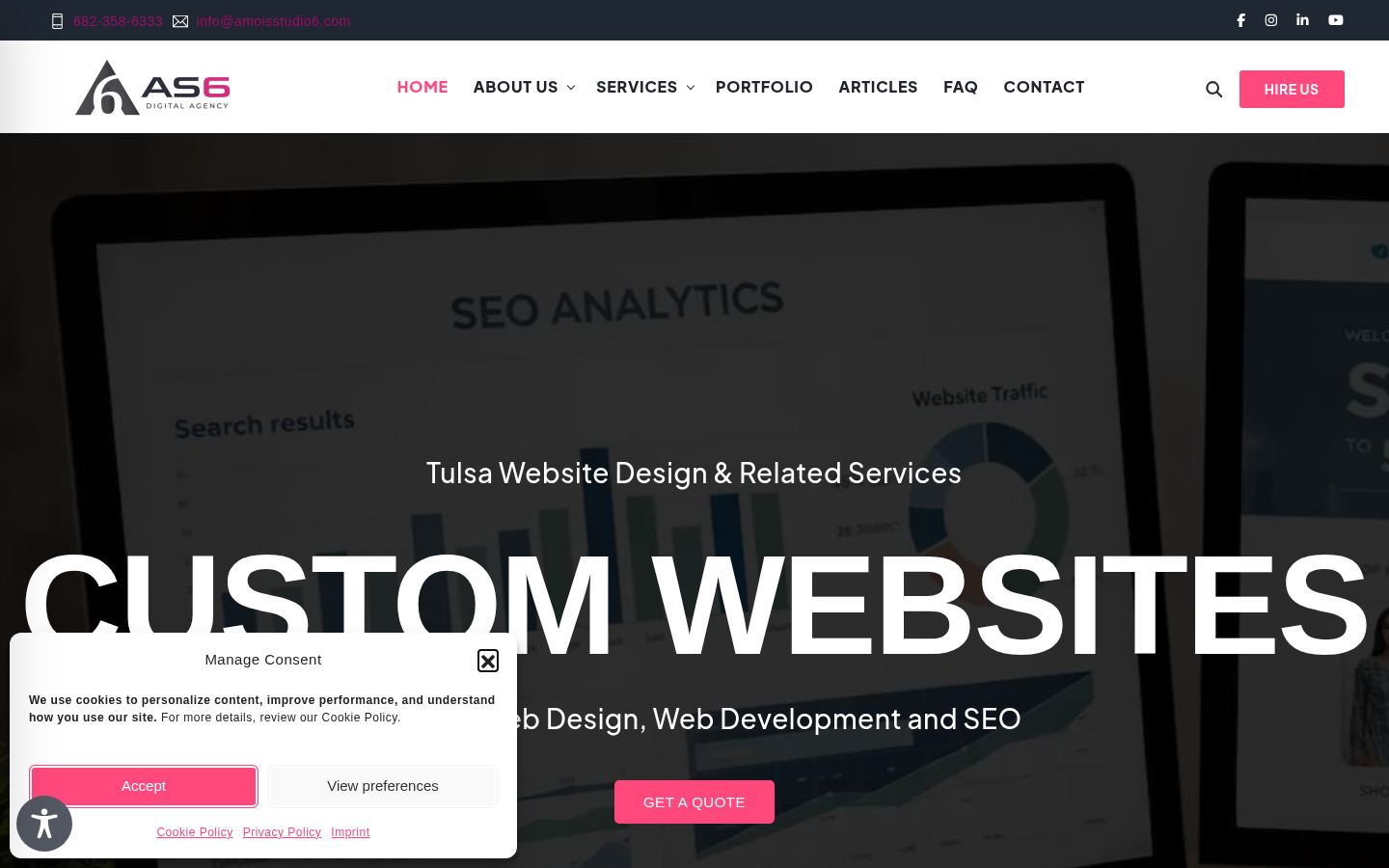 AS6 Digital Agency · HOMEPAGE_SCREENSHOT