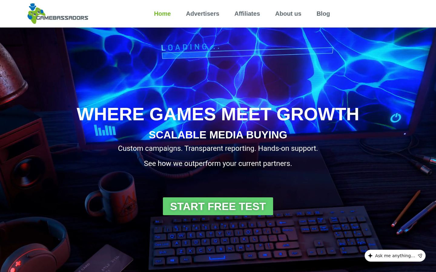 Gamebassadors &middot; HOMEPAGE_SCREENSHOT