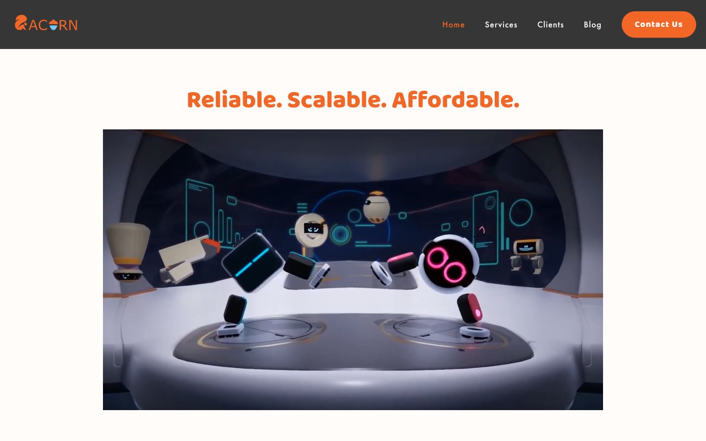 Acorn Games Advertising &middot; HOMEPAGE_SCREENSHOT