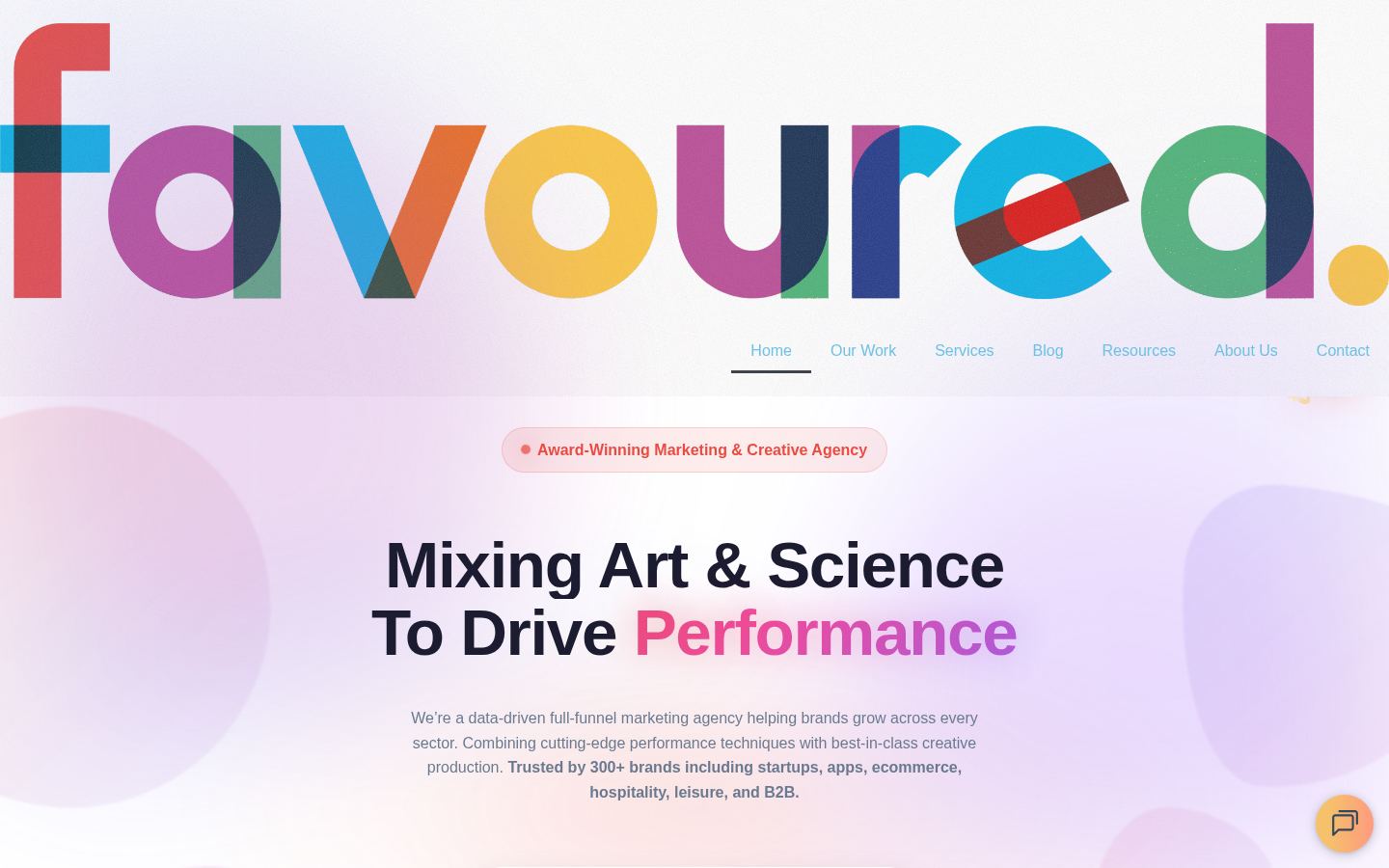 Favoured. &middot; HOMEPAGE_SCREENSHOT
