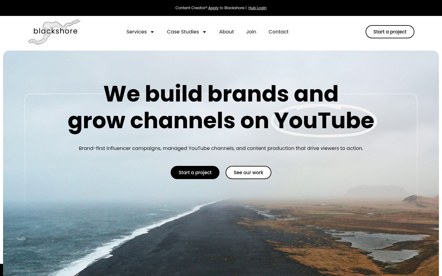Blackshore &middot; HOMEPAGE_SCREENSHOT
