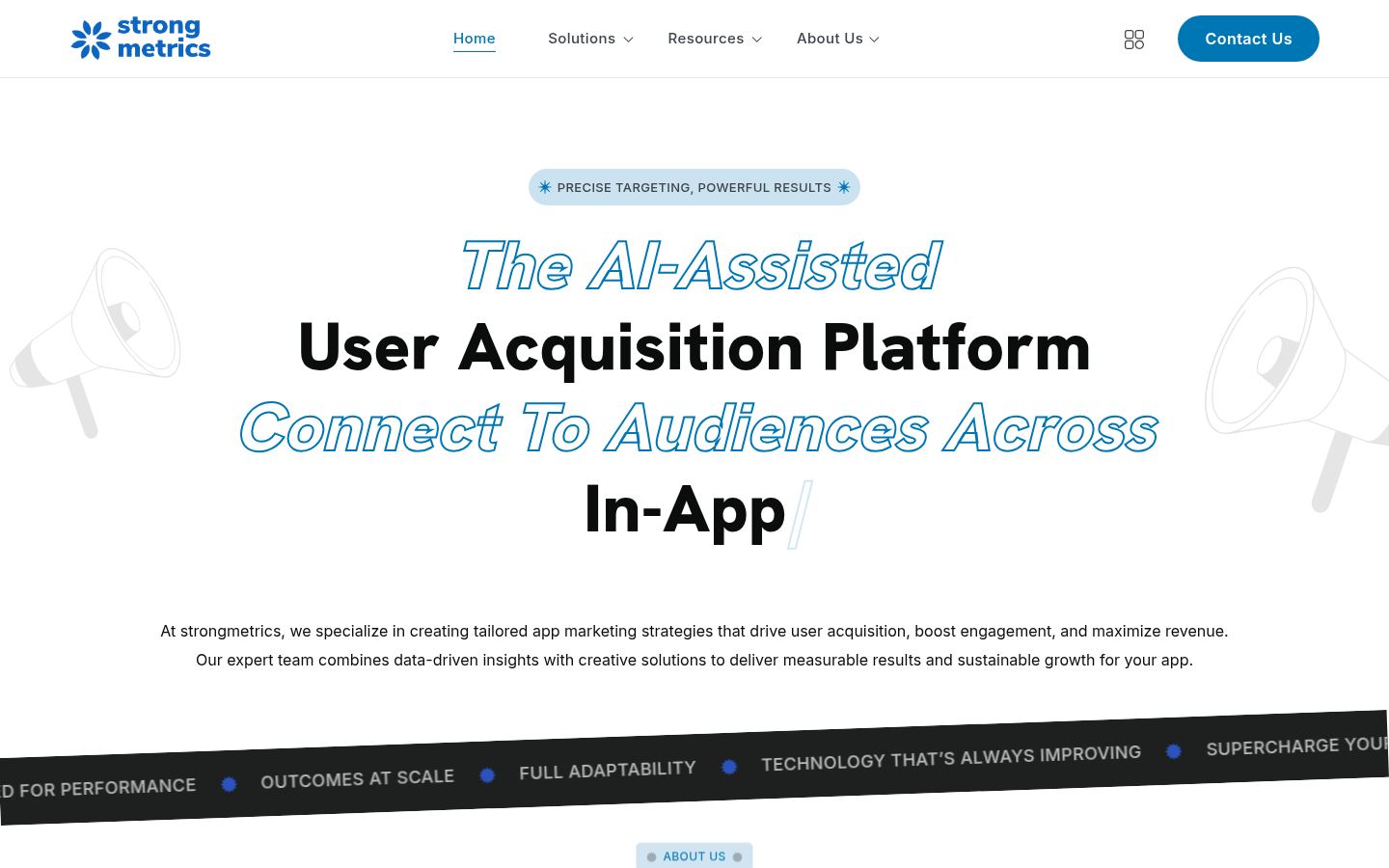 strongmetrics &middot; HOMEPAGE_SCREENSHOT