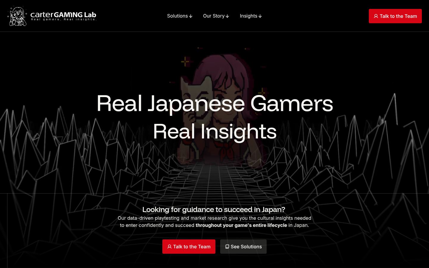 Japanese Market Entry Research &middot; HOMEPAGE_SCREENSHOT