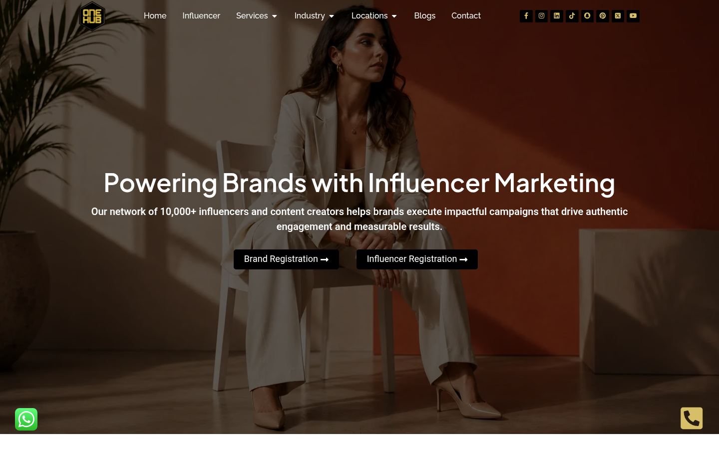 One Hub &middot; HOMEPAGE_SCREENSHOT