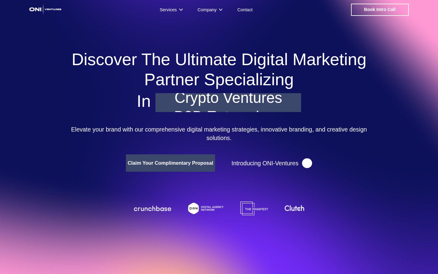 ONI-Ventures &middot; HOMEPAGE_SCREENSHOT
