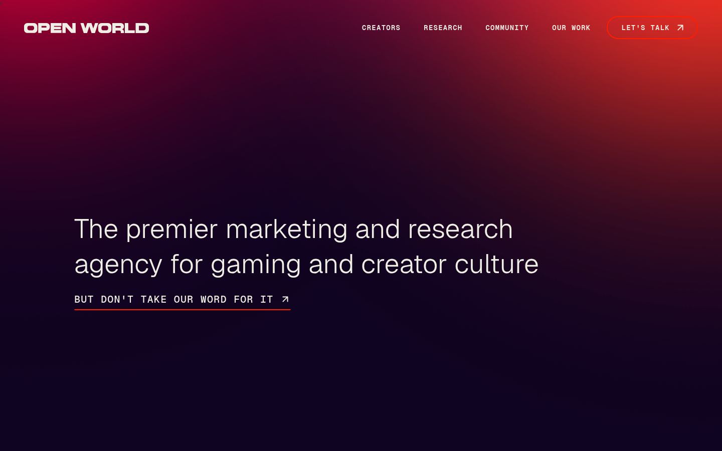 Open World &middot; HOMEPAGE_SCREENSHOT