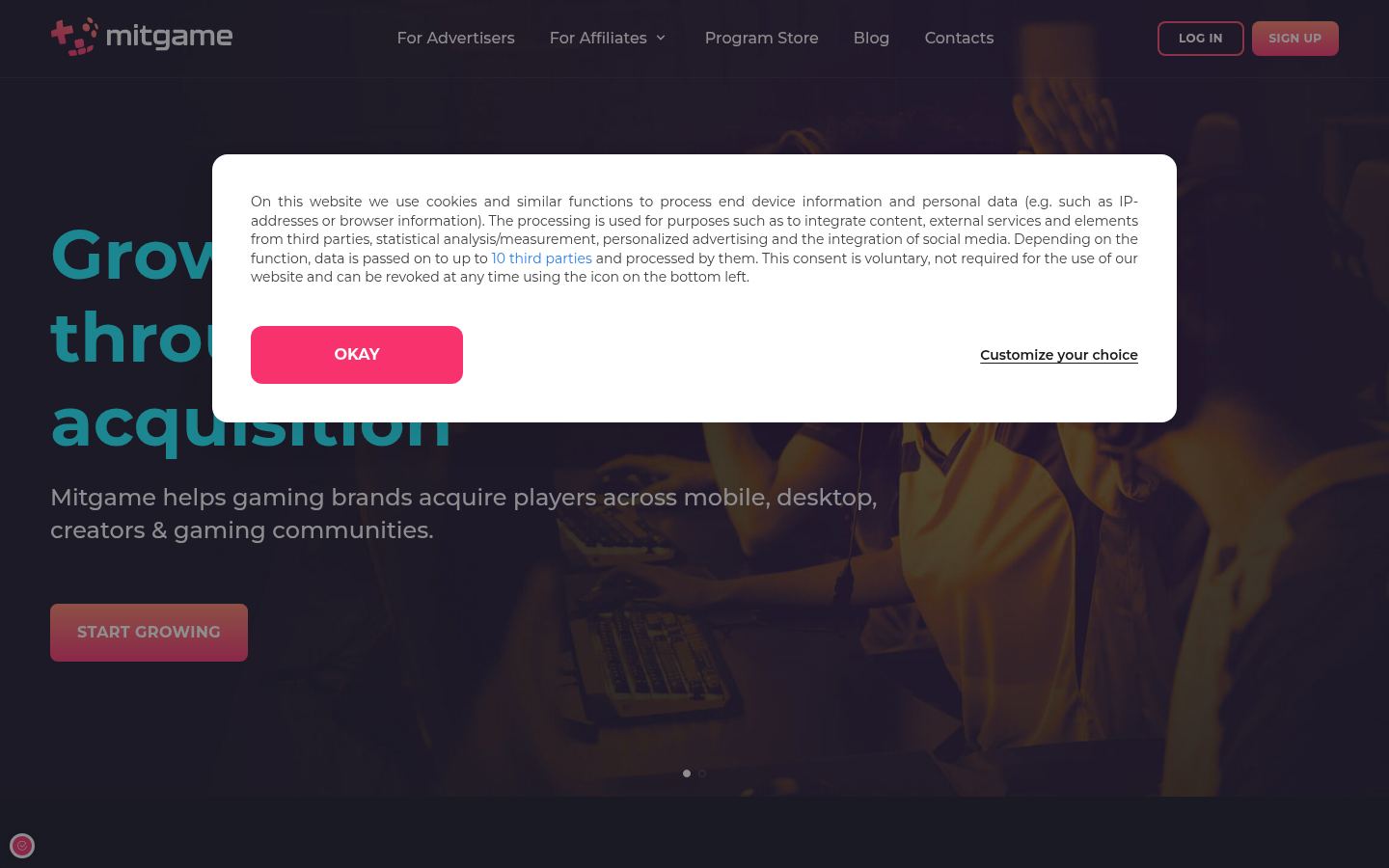 Mitgame &middot; HOMEPAGE_SCREENSHOT