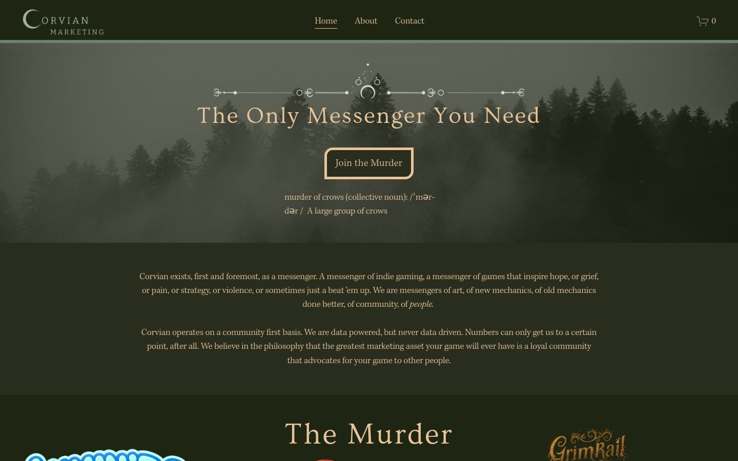 Corvian Marketing &middot; HOMEPAGE_SCREENSHOT