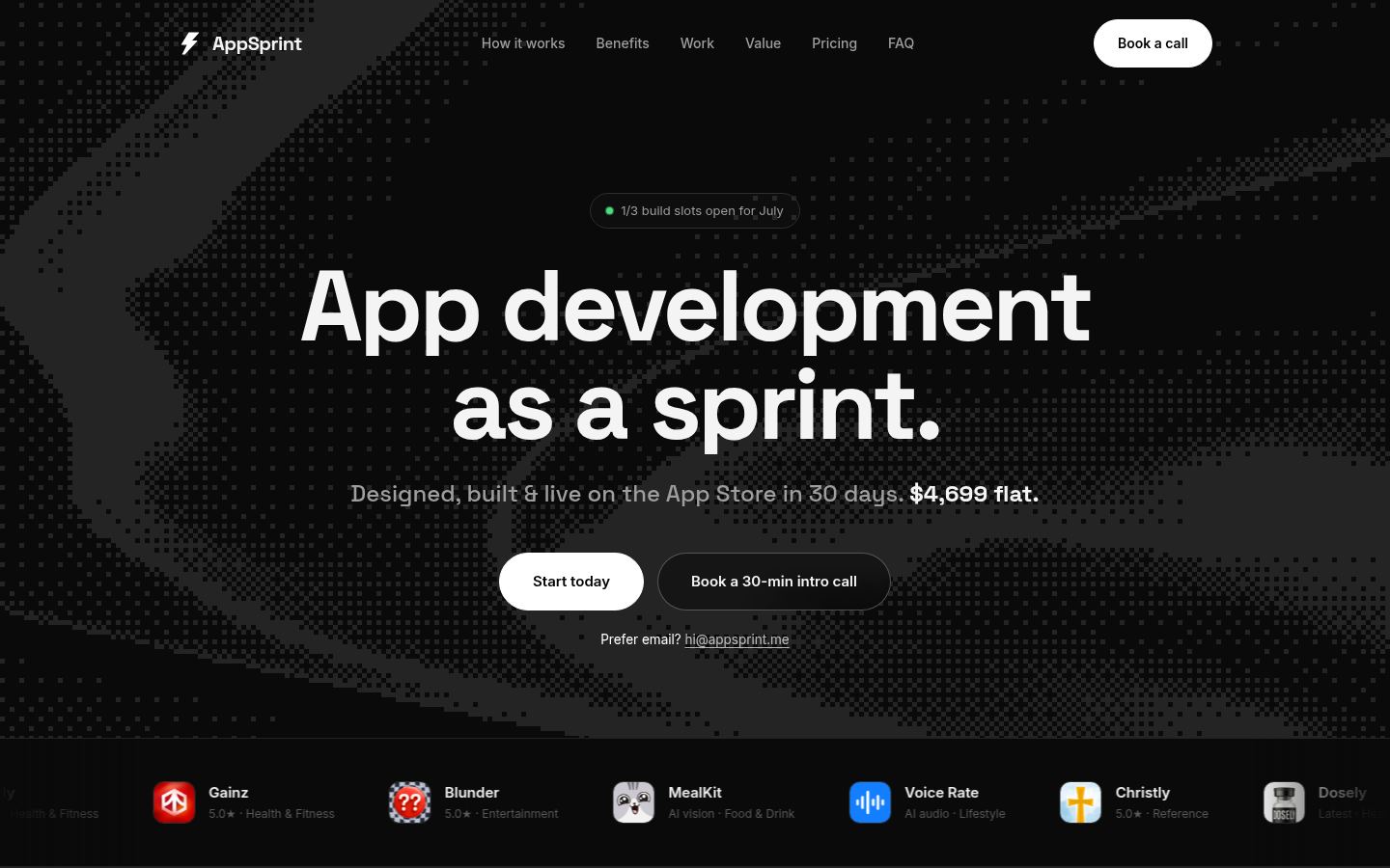 AppSprint &middot; HOMEPAGE_SCREENSHOT
