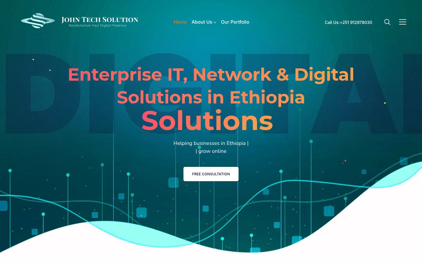 John Tech Solution · HOMEPAGE_SCREENSHOT